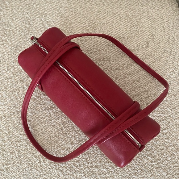 NWT Madewell The Brioche Mini Shoulder Bag in 'Scarlet' - Picture 4 of 13